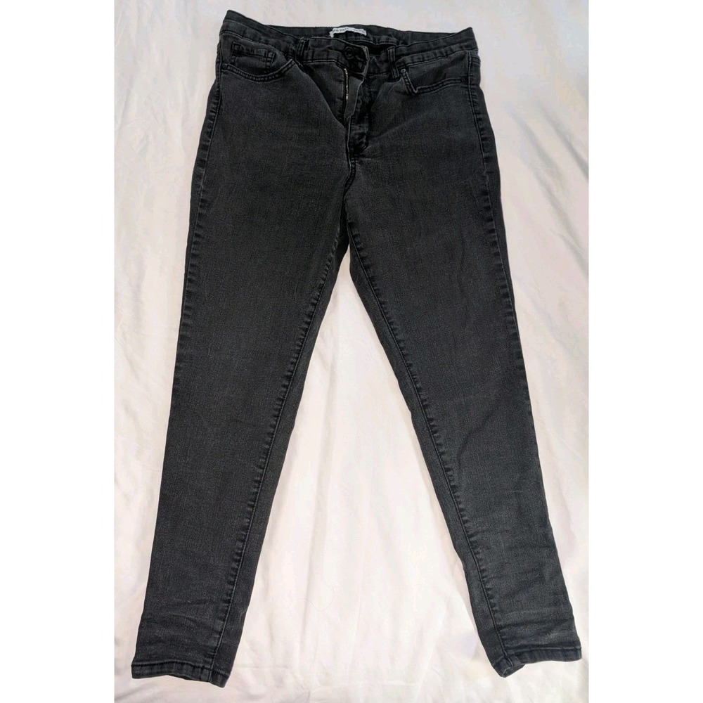 Nine West‎ Women's Size 12 Petite Faded Black Denim Super Skinny Jeans